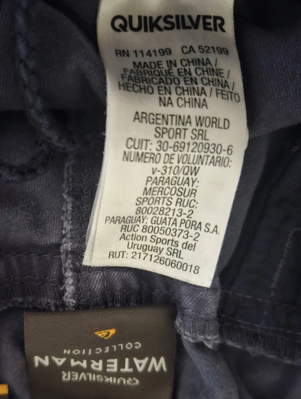 Quiksilver chinos deep